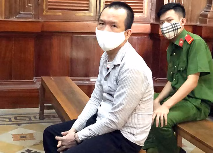 Bị cáo Danh tại tòa hôm nay. Ảnh: CTV.