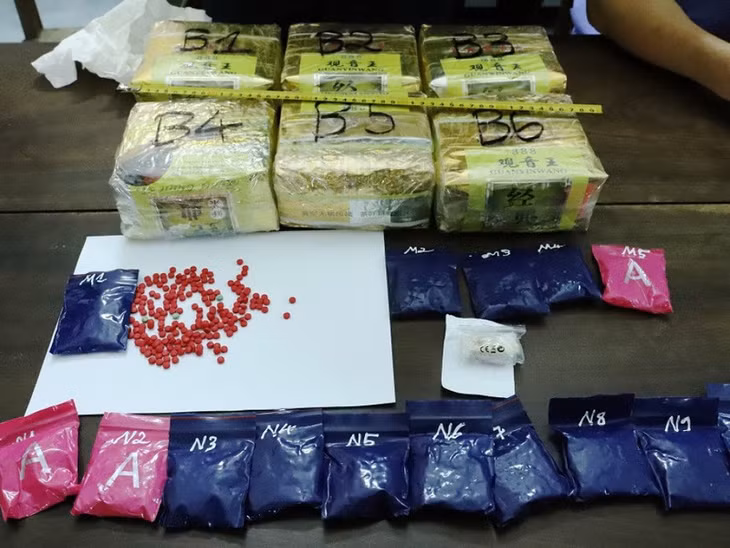 Tang vật vụ án.