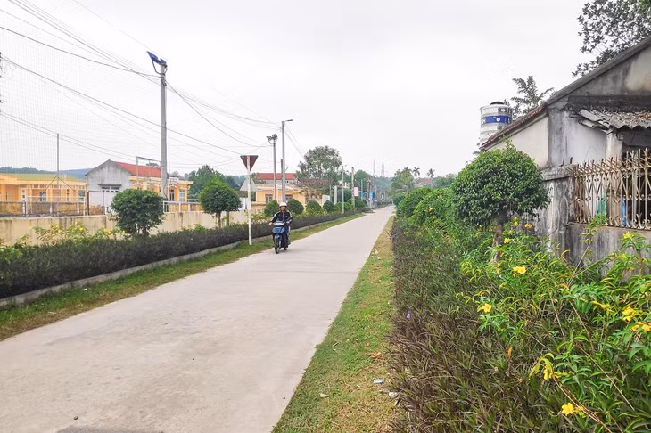 Tuyến đường trục chính đảm bảo về 
