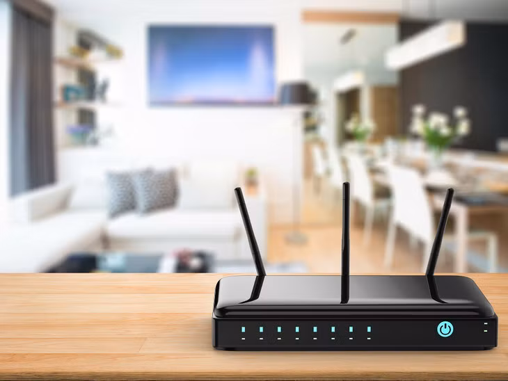 Bộ phát Wi-Fi nên được đặt ở vị trí trung tâm, gần các thiết bị kết nối. Ảnh: Phonlamai.