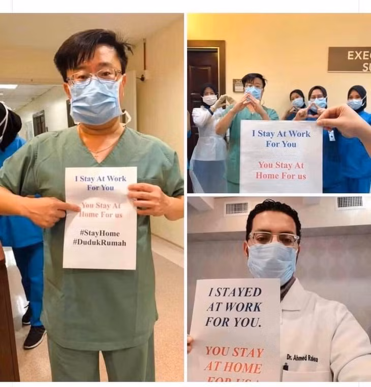  Nhiều phong trào, hoạt động khuyến khích người dân “hãy đứng yên” được nhiều nước phát động và nhận được sự ủng hộ nhiệt tình (ảnh: KT)