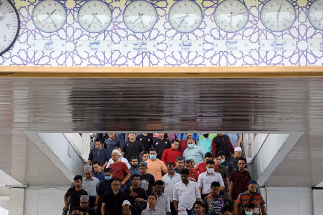 Một thánh đường ở Kuala Lumpur hôm 13/3. (Ảnh: Reuters)
