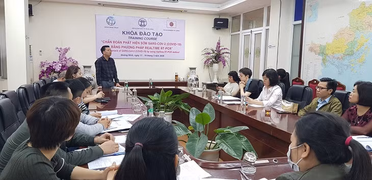 Quang cảnh lớp đào tạo. 