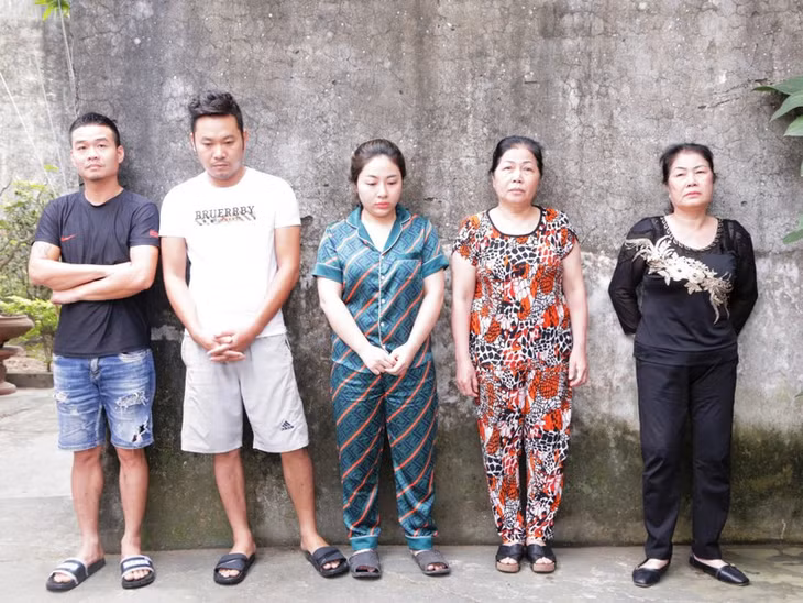  Nhóm đối tượng bị sa lưới.