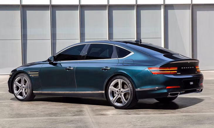 Ngoại thất thiết kế theo kiểu dáng coupe bốn cửa, giống Audi A7 Sportback. Ảnh: Genesis.