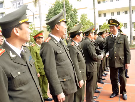 Đại tướng Trần Đại Quang, thăm CBCS Công an Quảng Ninh.