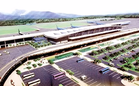 Phối cảnh một góc sân bay Vân Đồn.