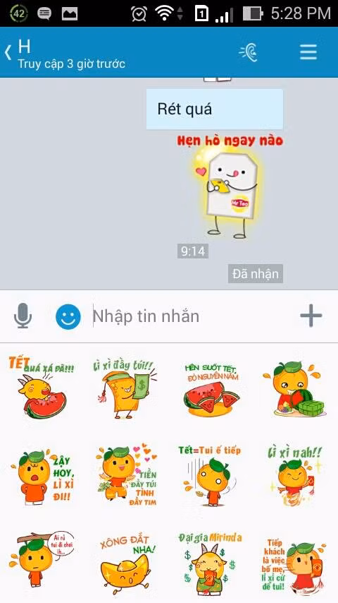 Những stickers ngộ nghĩnh với linh vật quả cam hài hước