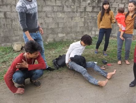 Một trong những nạn nhân trong vụ tai nạn.