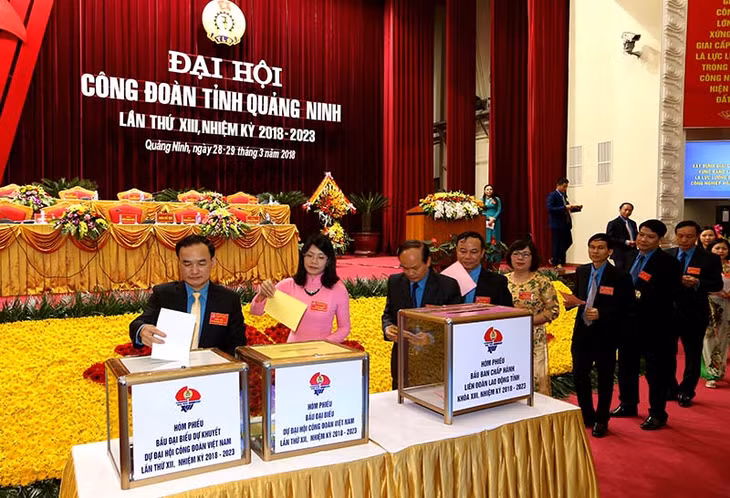 Các đại biểu bỏ phiếu bầu cử 