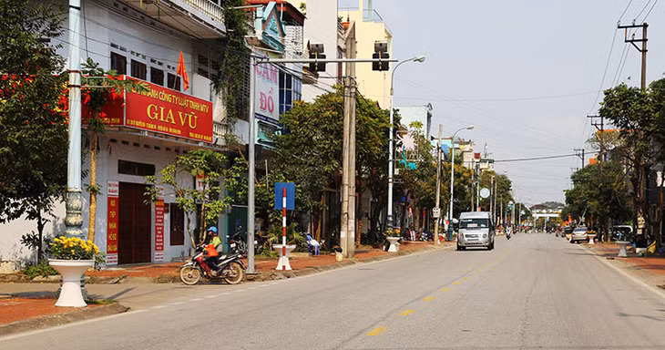 Diện mạo thị trấn Quảng hà đang 
