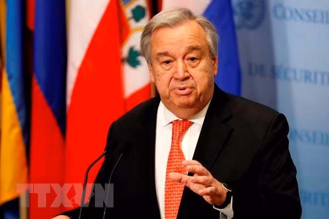 Tổng Thư ký LHQ Antonio Guterres. (Nguồn: THX/TTXVN)
