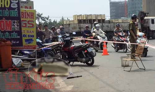 Hiện trường vụ án mạng.