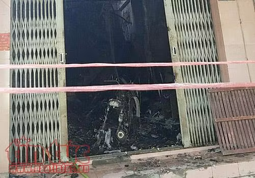 Hiện trường vụ cháy.