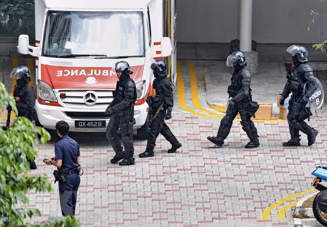 Cảnh sát Singapore. (Nguồn: AFP/TTXVN)