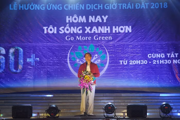 Đồng chí Đặng Huy Hậu, Phó Chủ tịch Thường trực UBND tỉnh, phát biểu tại buổi lễ.
