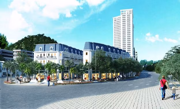 Phối cảnh dự án nhìn từ ngã năm Cột Đồng Hồ