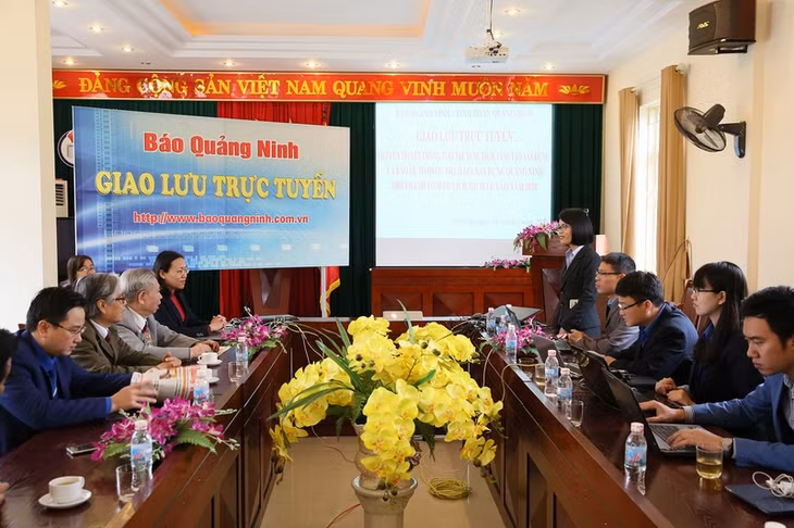 Quang cảnh buổi giao lưu.