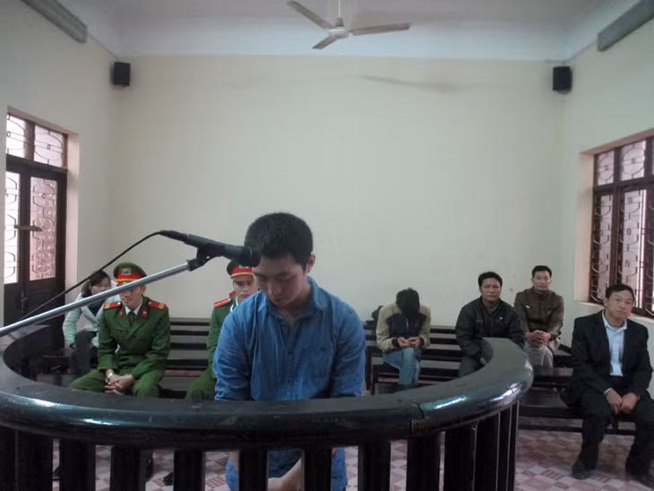 Bị cáo Nguyễn Văn Lĩnh tại phiên tòa xét xử.