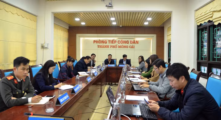 TP Móng Cái tổ chức tiếp công dân định kỳ hàng tháng (Ảnh chụp tháng 2/2020)