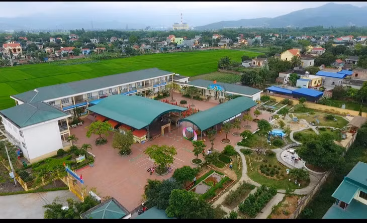 Toàn cảnh Trường Mầm non Kim Sơn.