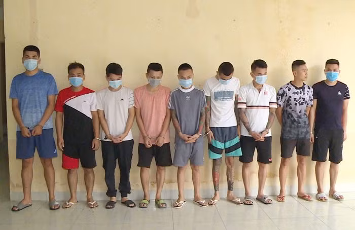 Các đối tượng gây ra vụ hỗn chiến.