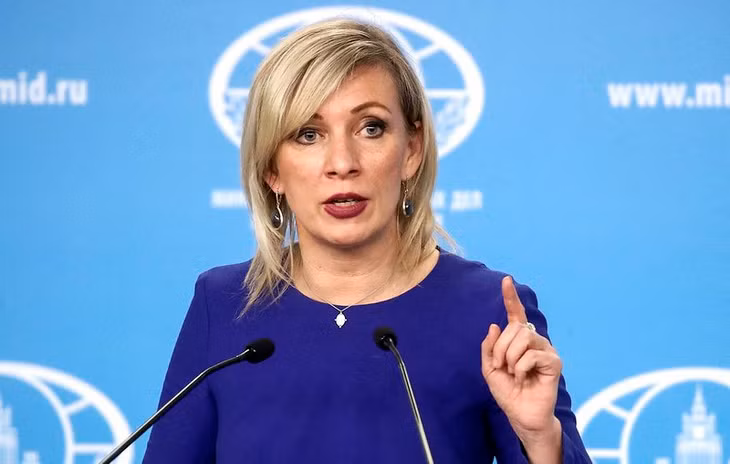 Phát ngôn viên của Bộ Ngoại giao Nga Maria Zakharova. Ảnh: TASS.