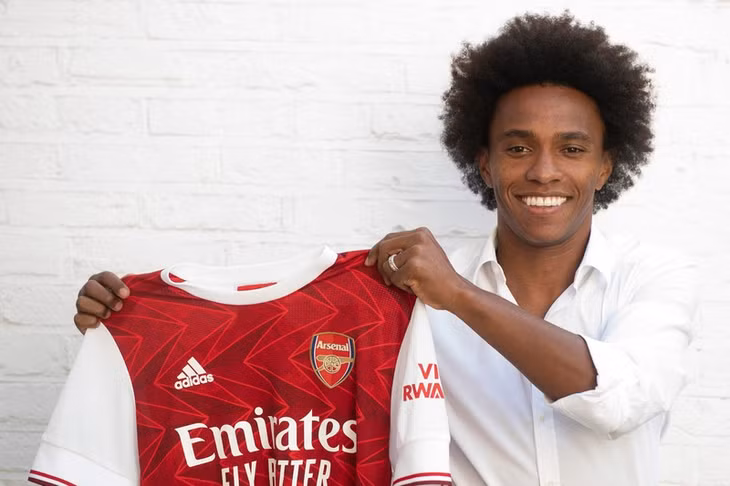 Willian gia nhập top 10 cầu thủ nhận lương cao nhất Premier League. (Ảnh: Arsenal)