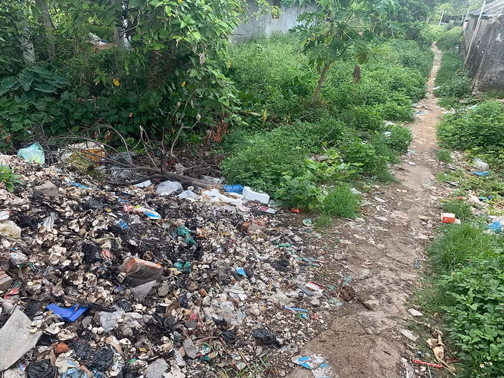 Còn nhiều người dân trên địa bàn TX Đông Triều vẫn thiếu ý thức khi vứt rác thải là vỏ thuốc BVTV đã qua sử dụng ra môi trường.