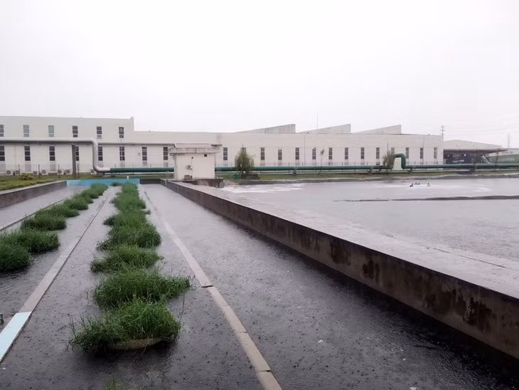 Hiện nay, trung bình mỗi ngày KCN xả ra môi trường khoảng 7.000 m3 nước thải sau khi đã được xử lý.