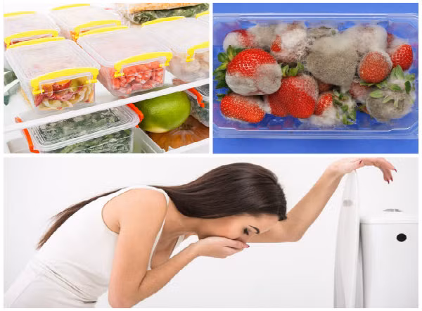 Khi ăn phải thức ăn nhiễm nấm mốc sẽ gây ngộ độc cấp tính.