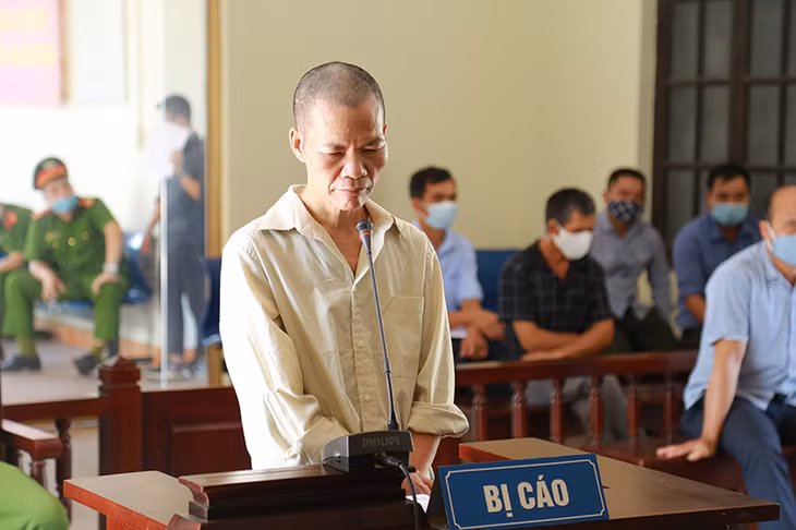 Bị cáo Hà Văn Phúc tại phiên tòa.