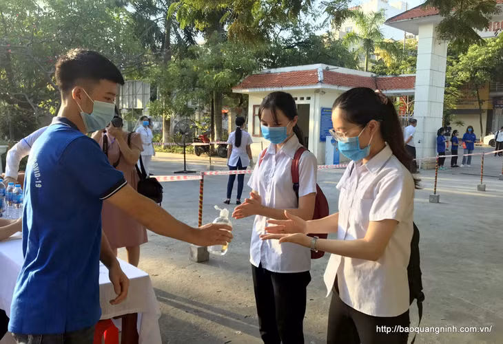 Các khâu đảm bảo phòng chống dịch tiếp tục được thực hiện tốt tại tất cả các điểm thi.