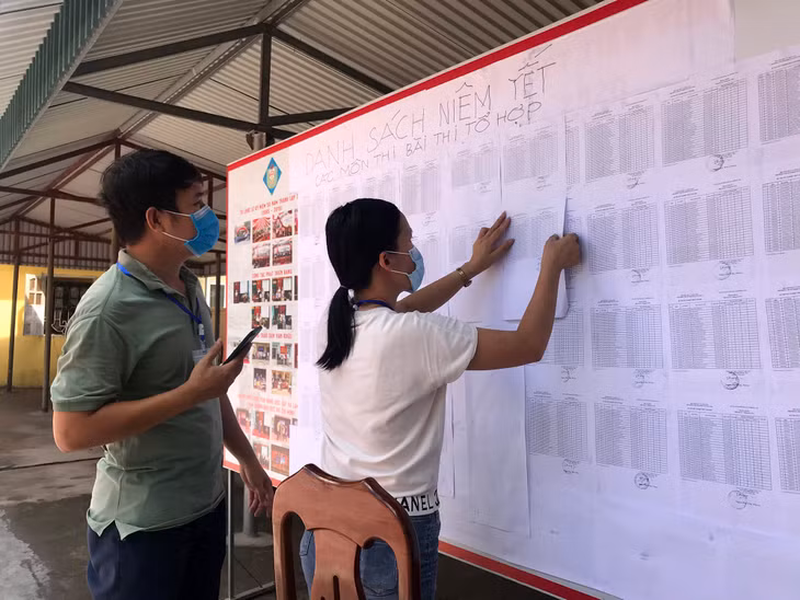 Công tác chuẩn bị tại điểm thi trường THPT Tiên Yên đã sẵn sàng. 