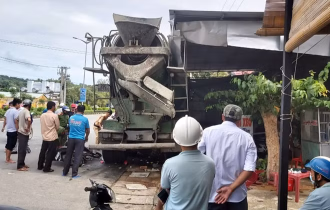Hiện trường vụ tai nạn.