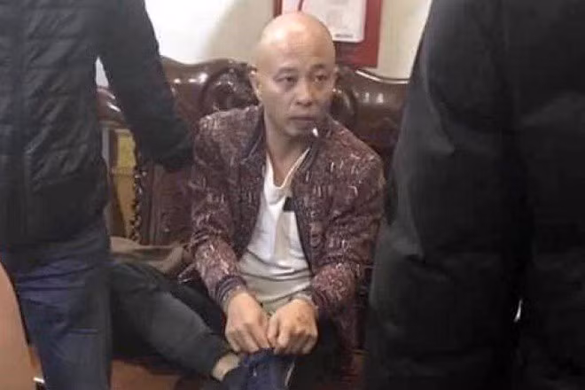 Nguyễn Xuân Đường khi bị bắt.