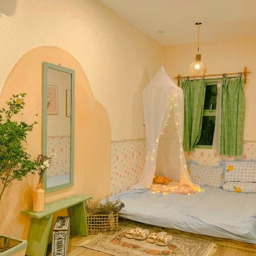 Một trong những căn phòng homestay của Nashi