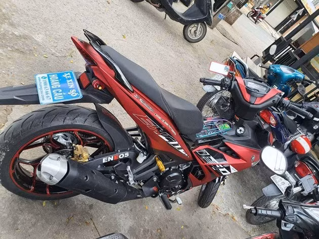 Chiếc xe của anh Phú (Ảnh: KT)