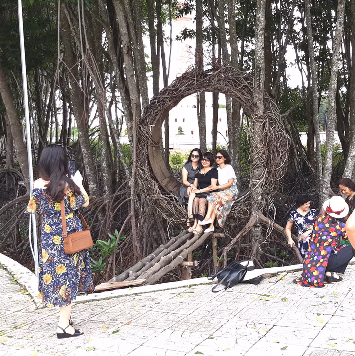 Thế nhưng cái đặc trưng nhất của Cà Mau vẫn là rừng ngập mặn với những cây ngập mặn khổng lồ, tạo sự hứng khởi với du khách.