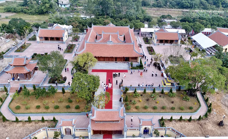 Mặt bằng tổng thể chùa Trung Tiết được quy hoạch lại đồng bộ, khang trang. Ảnh: Thanh Tùng (CTV)