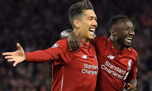 Firmino và Keita giúp Liverpool nắm lợi thế dẫn hai bàn ở lượt về. Ảnh: AFP.