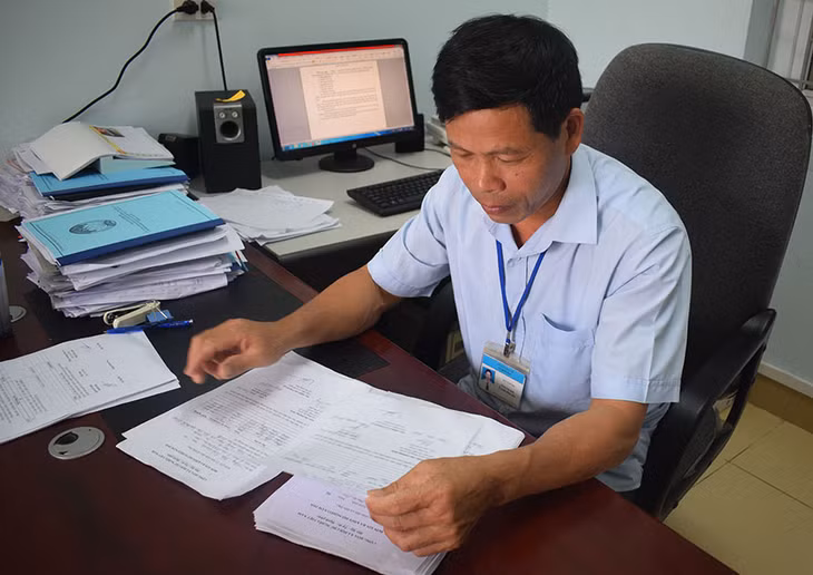 Những lá đơn được các xã và Phòng Lao động- Thương binh và Xã hội huyện lưu giữ cẩn thận.