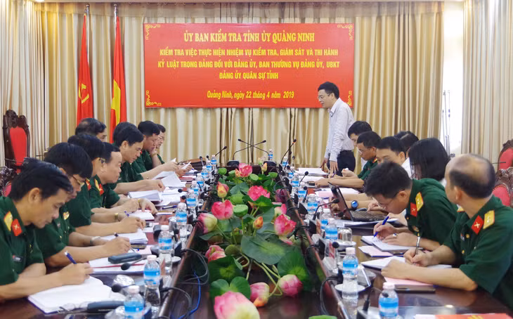 Quang cảnh buổi kiểm tra.