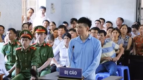  Bị cáo Chu Ngọc Hải tại phiên tòa. 