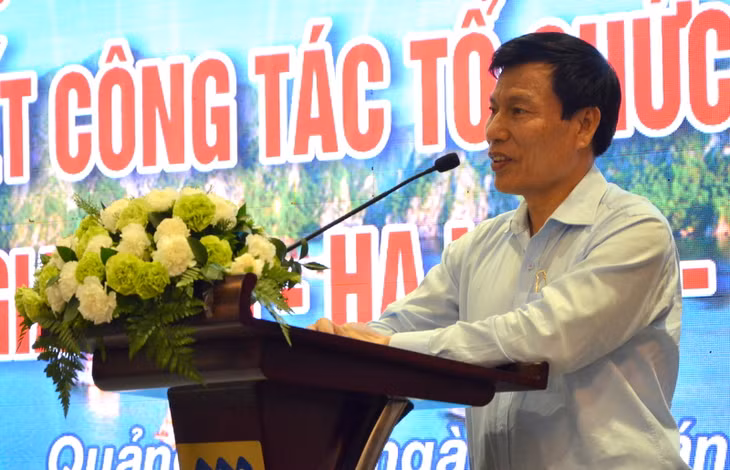 Đồng chí Nguyễn Ngọc Thiện, Ủy viên Trung ương Đảng, Bộ trưởng Bộ VH,TT&DL phát biểu chỉ đạo tại Hội nghị