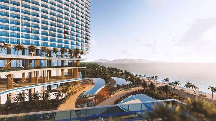 Ảnh phối cảnh dự án: Tổ hợp SunBay Park Hotel & Resort Phan Rang động thổ, mơ ra phân khúc ApartHotel hoàn toàn mới.