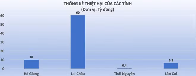Tổng thiệt hại ước tính hơn 76,6 tỷ đồng. Ảnh: Trà My.