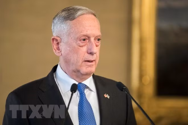 Bộ trưởng Quốc phòng Mỹ James Mattis. (Nguồn: THX/TTXVN)
