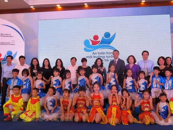 Hội thảo triển khai Chương trình hợp tác về phòng, chống đuối nước cho trẻ em Việt Nam. (Ảnh: PV/Vietnam+)