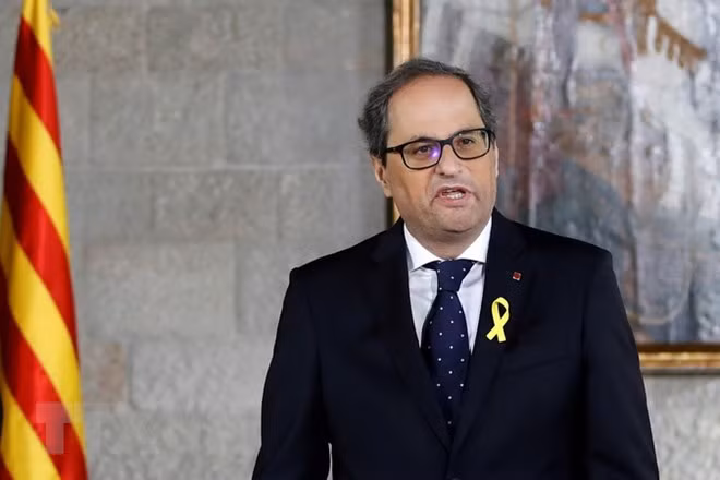 Thủ hiến Catalonia Quim Torra. (Nguồn: AFP/TTXVN)